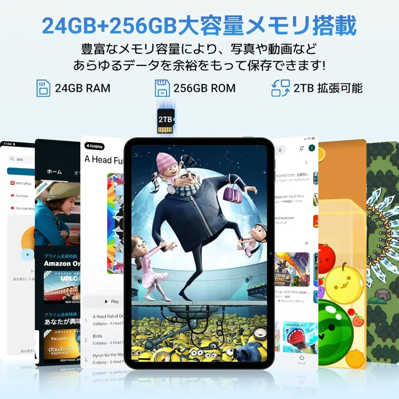 TABWEE T60proのRAM&ストレージ仕様