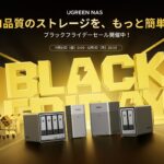 UGREEN NAS ブラックフライデーセールのキービジュアル