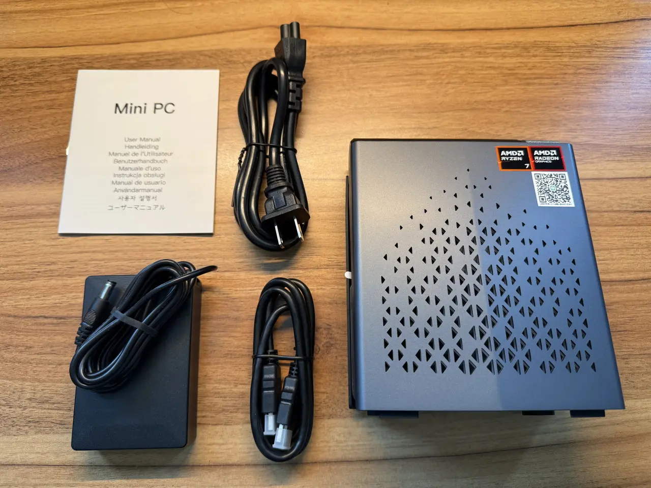 ACEMAGIC S3Aのパッケージ付属品一式