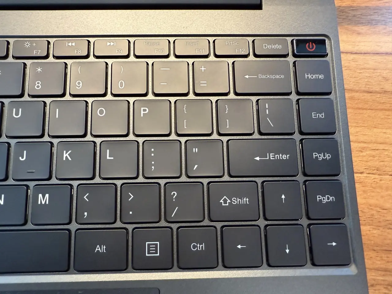 キーボード右側