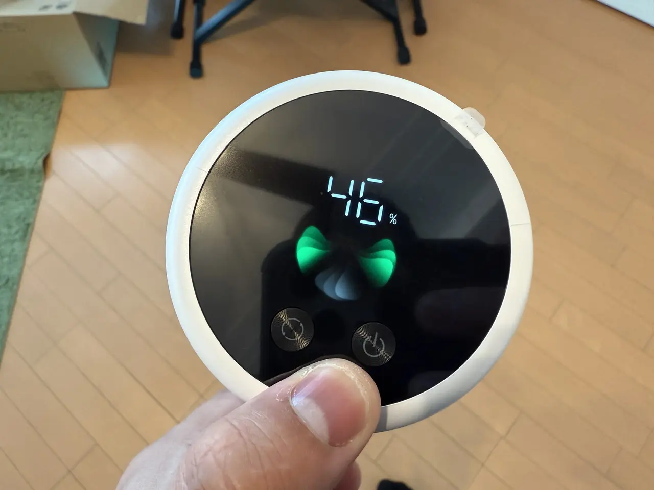 Dreame X1 Air コードレス掃除機のLED表示