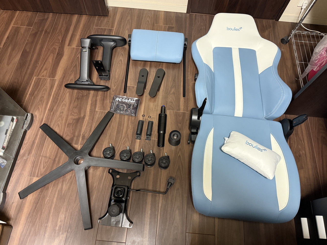 Boulies Master Neoのパッケージ付属品一式