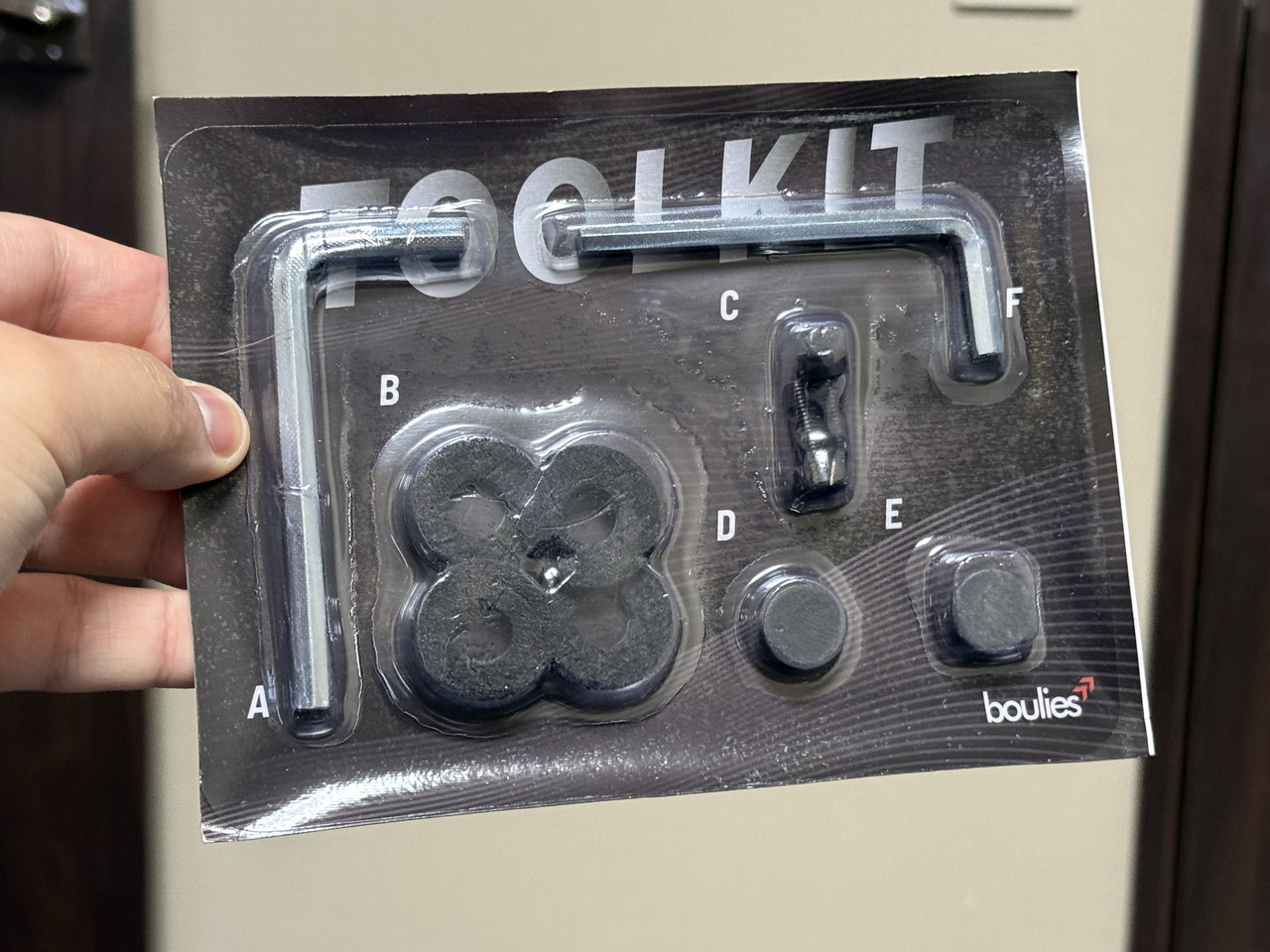 Boulies Master Neoの付属工具一式