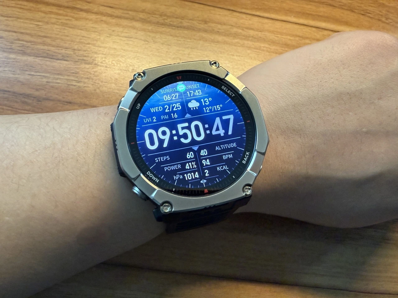 ブルー系ウォッチフェイス