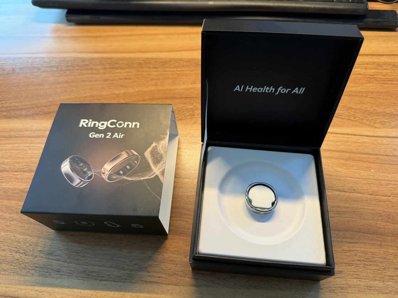 RingConn Gen 2 Airの箱を開けた状態