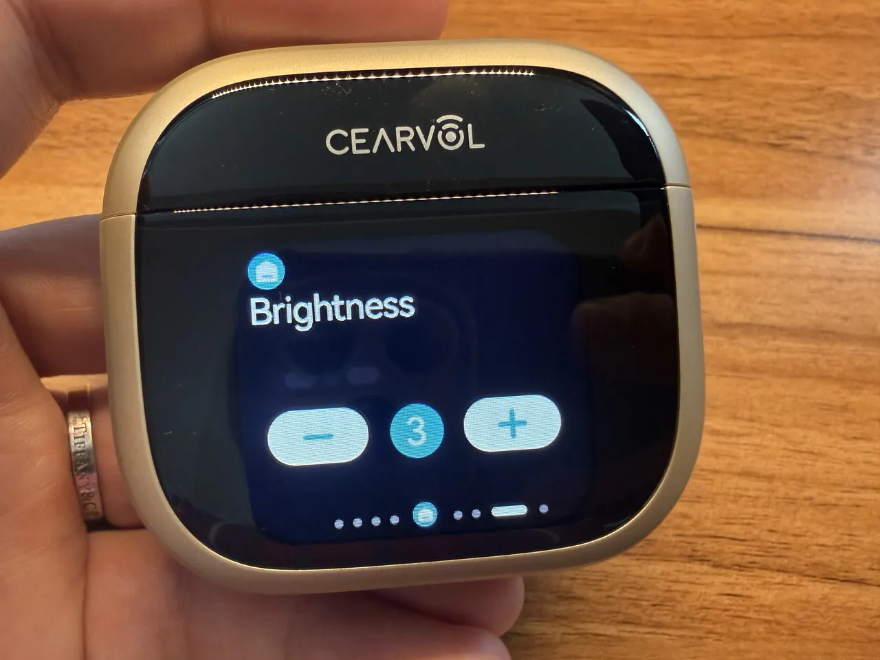 明るさ調節画面