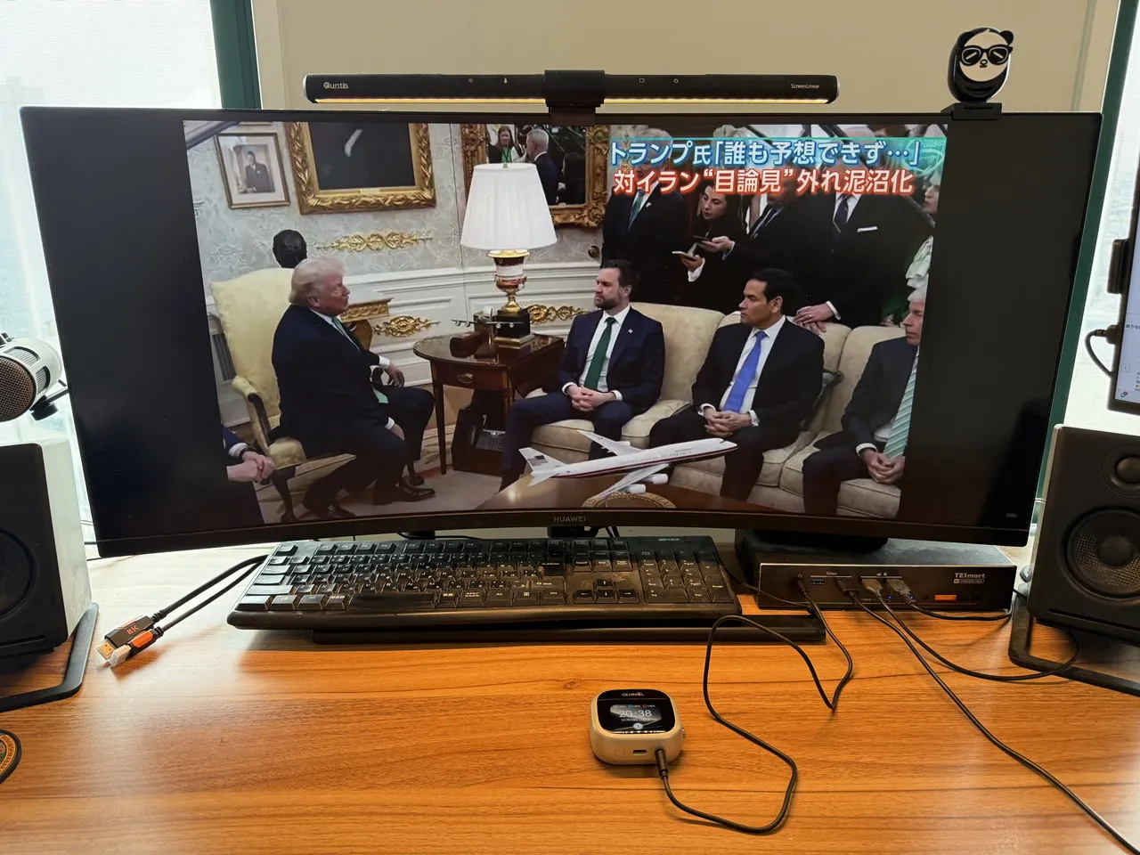 Cearvol WaveをAUX-IN接続している