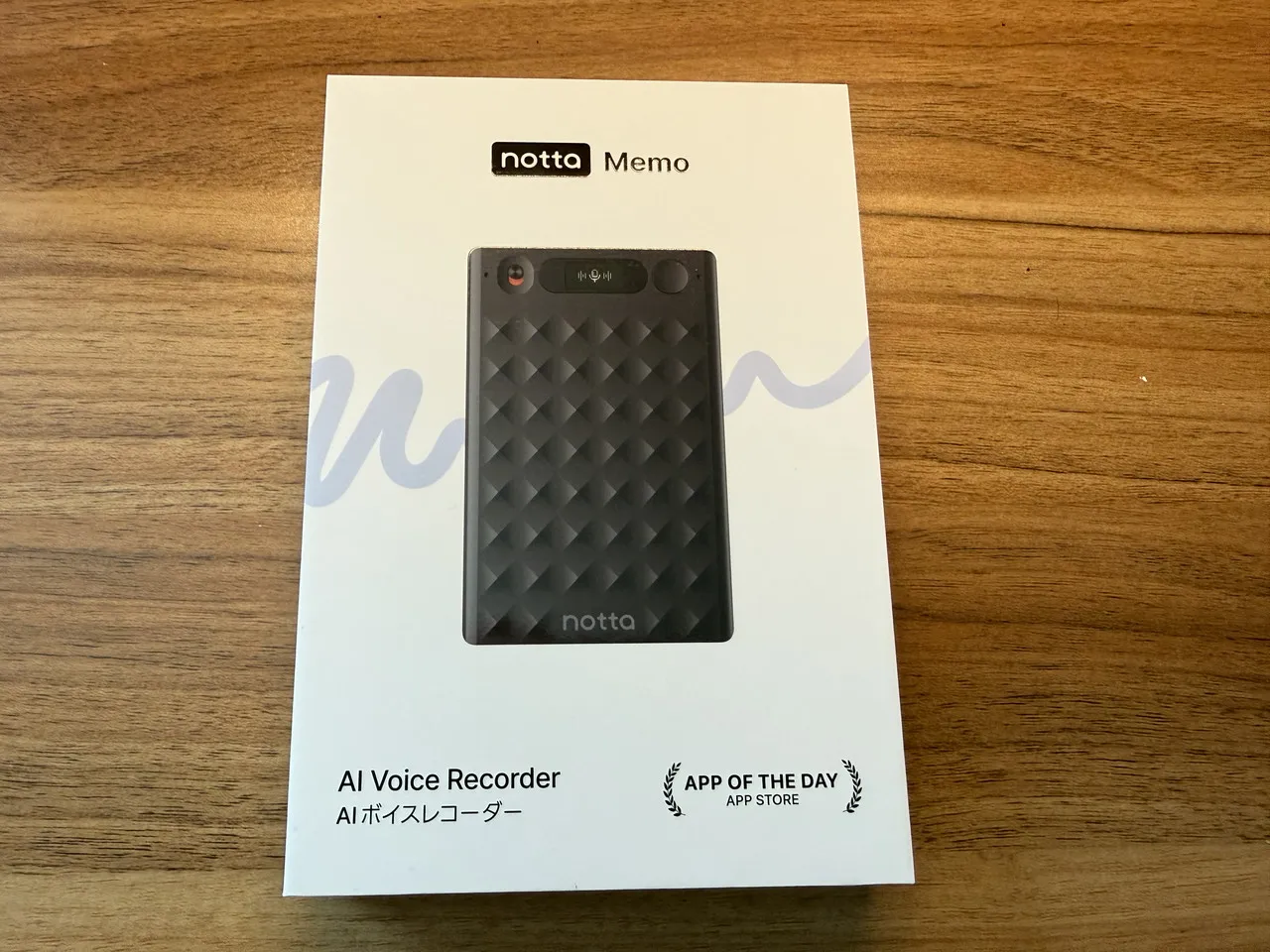 Notta Memo Type-C版の外箱