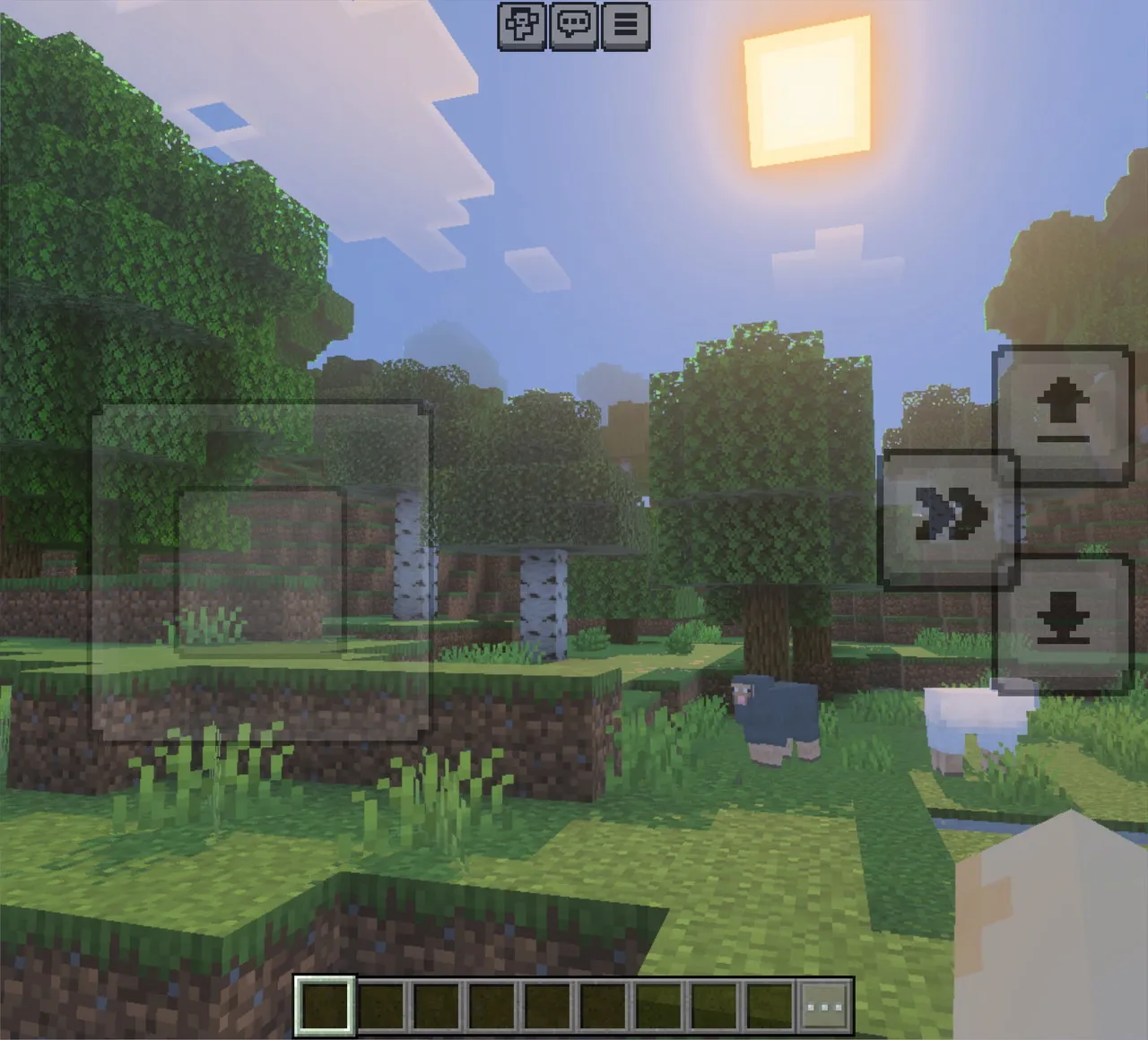 マインクラフトのプレイ画面2