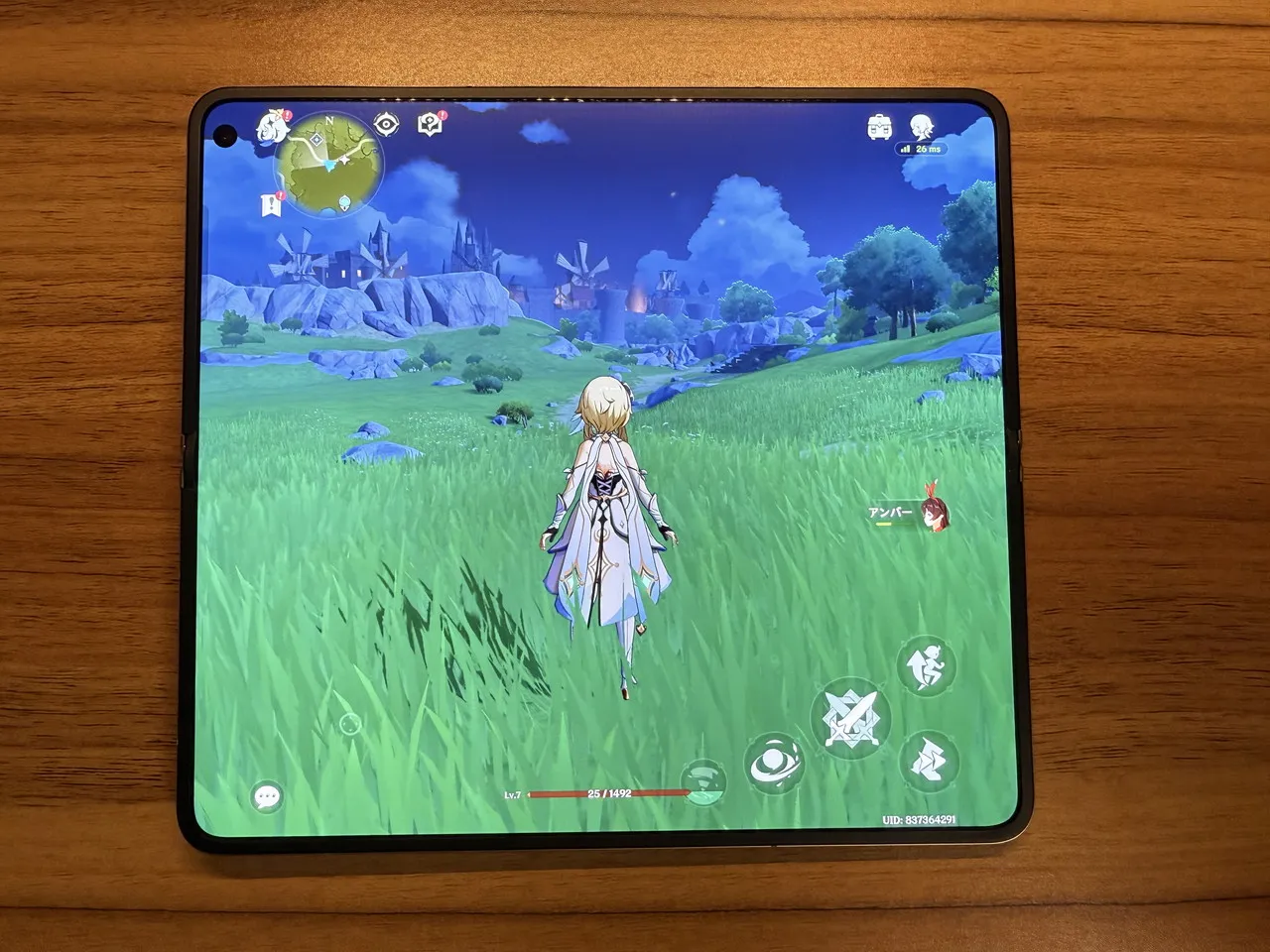 原神のプレイ画面1