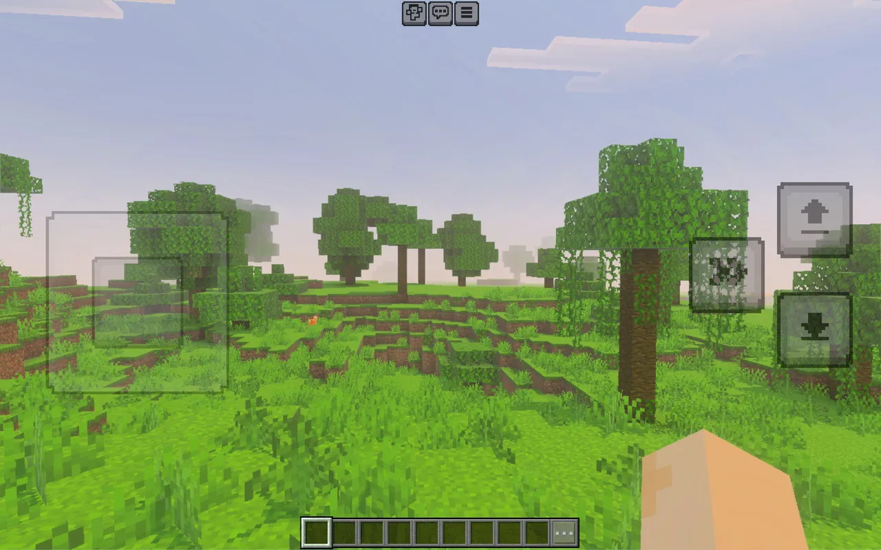 マイクラのプレイ画面1