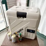 屋外で稼働中のBougeRV CRH 20L