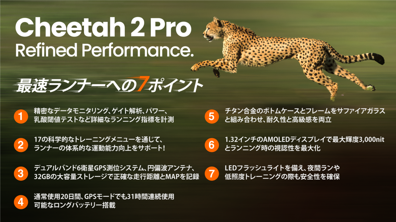 Amazfit Cheetah 2 Proの7つの注目ポイント