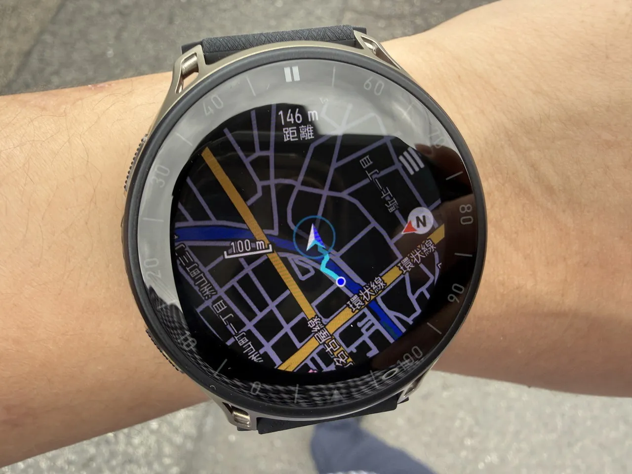 Amazfit Cheetah 2 Proでナビ機能を利用している