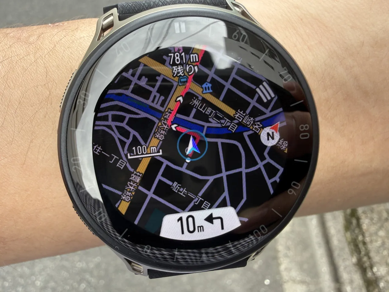 Amazfit Cheetah 2 Proでナビ機能を試用している