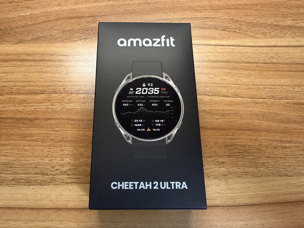 Amazfit Cheetah 2 Ultraの外箱