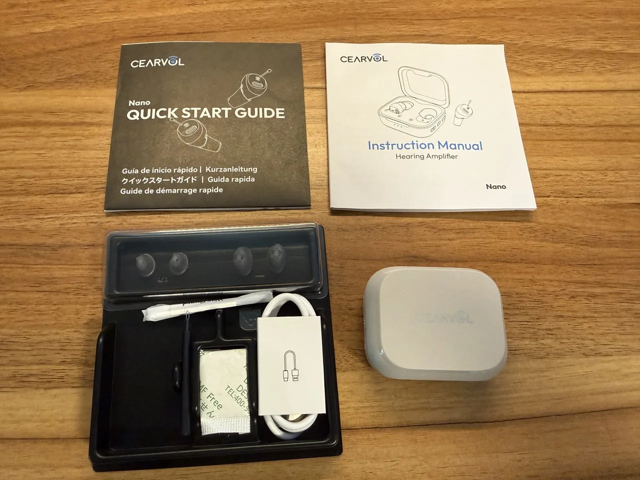 Cearvol Nanoの付属品一式