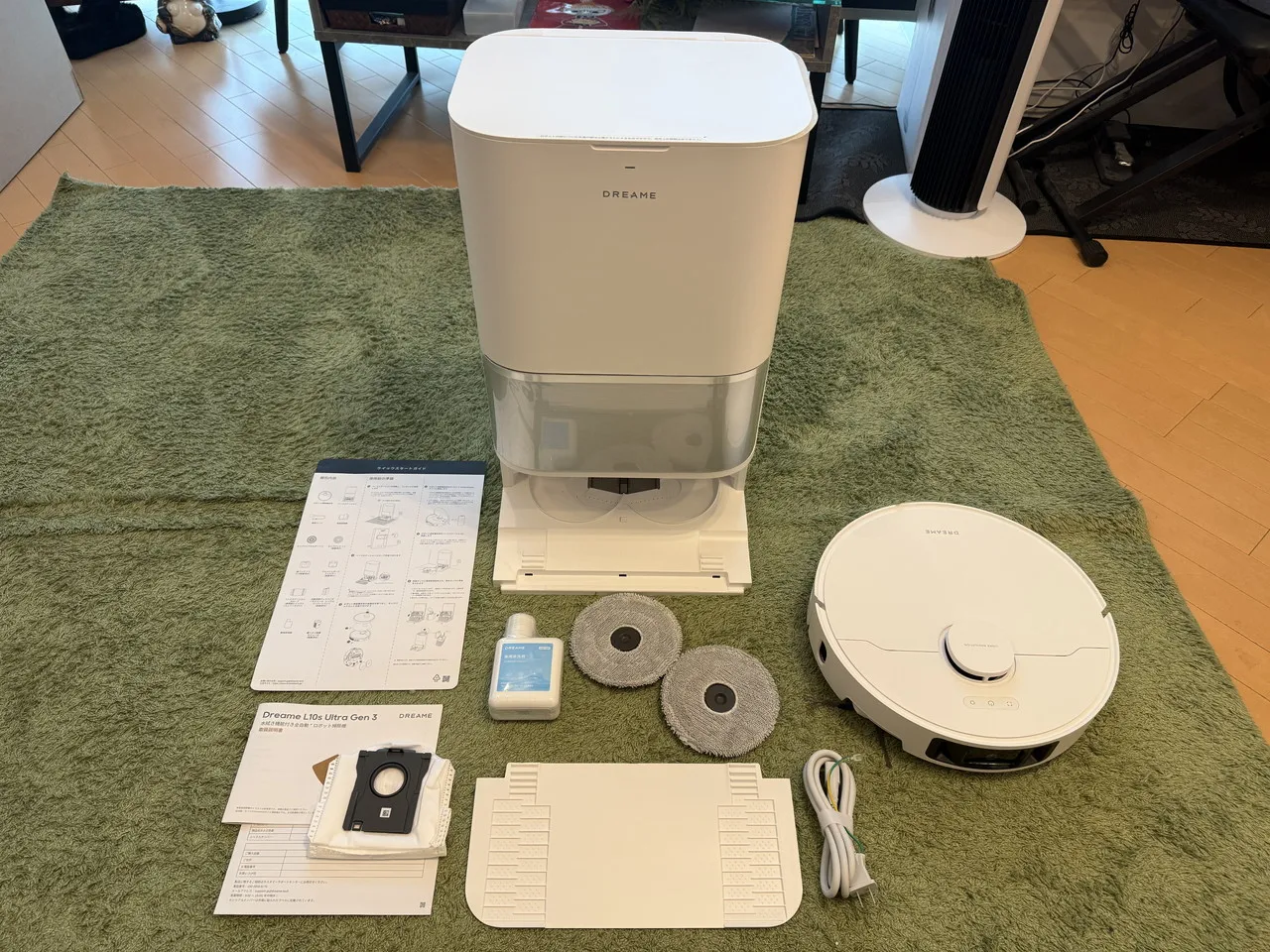 Dreame L10s Ultra Gen 3のパッケージ付属品一式