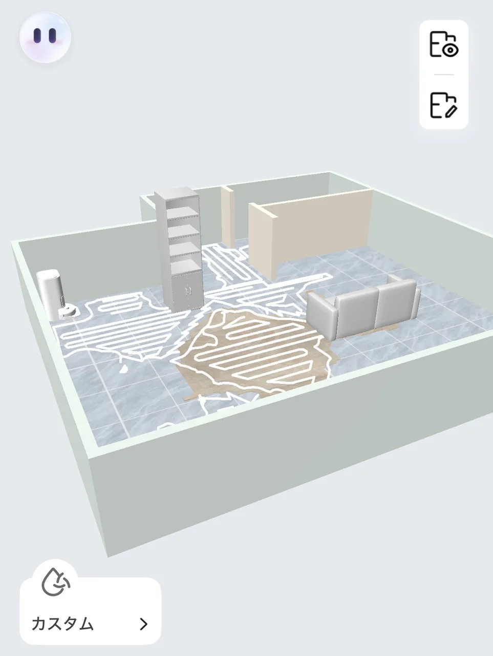 3Dマップ画面