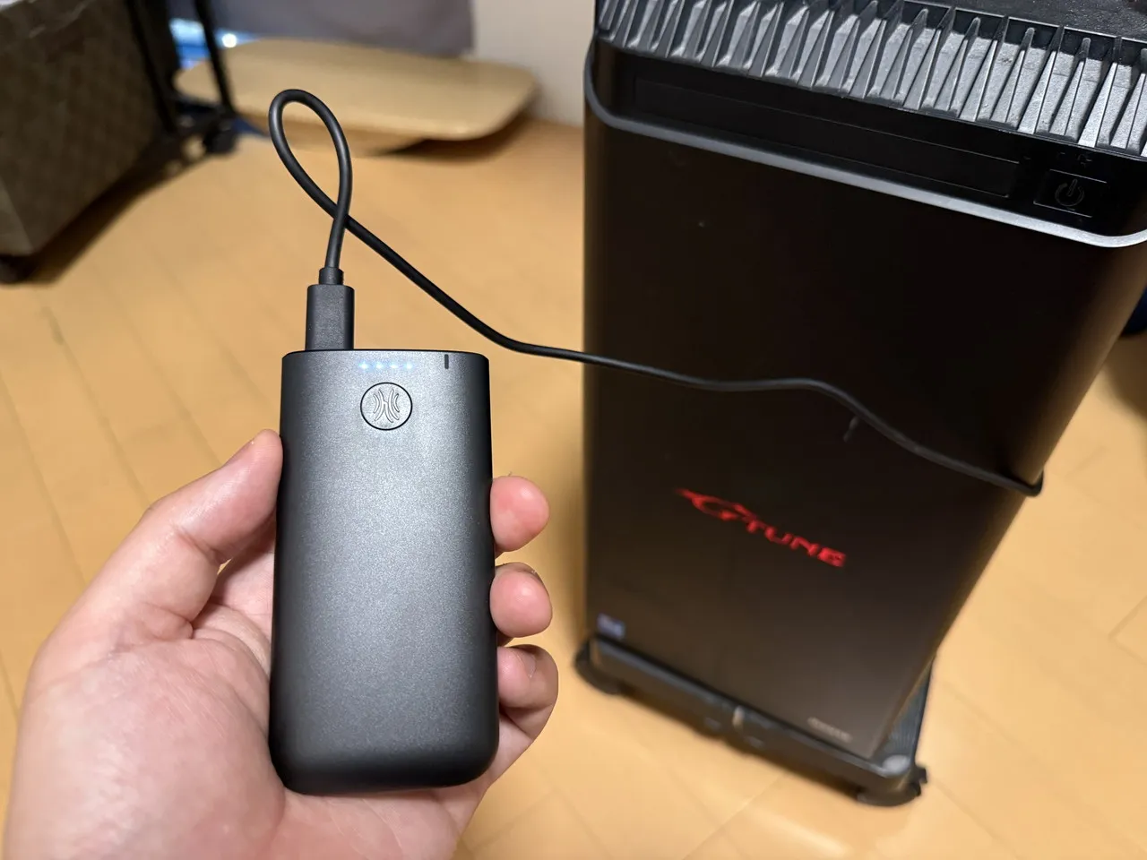 M2トランスミッターをゲーミングデスクトップPCに接続した