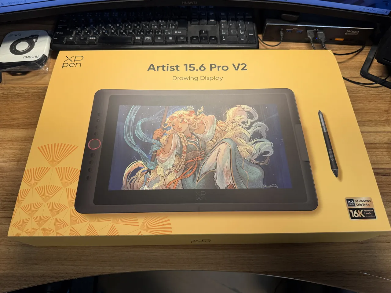 XPPen Artist 15.6 pro V2の外箱