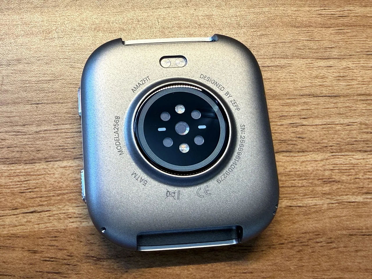Amazfit Bip Maxの本体外観(裏面)