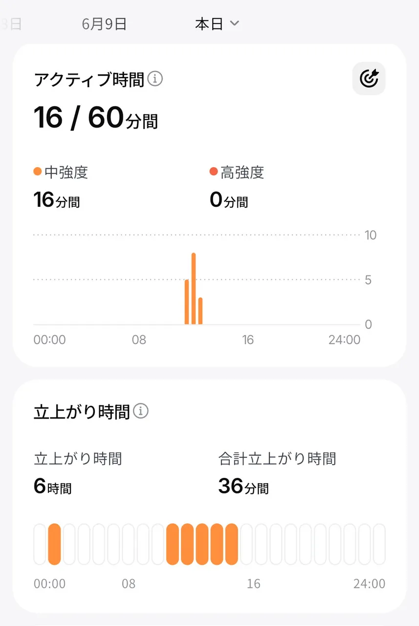 アクティビティ確認画面3