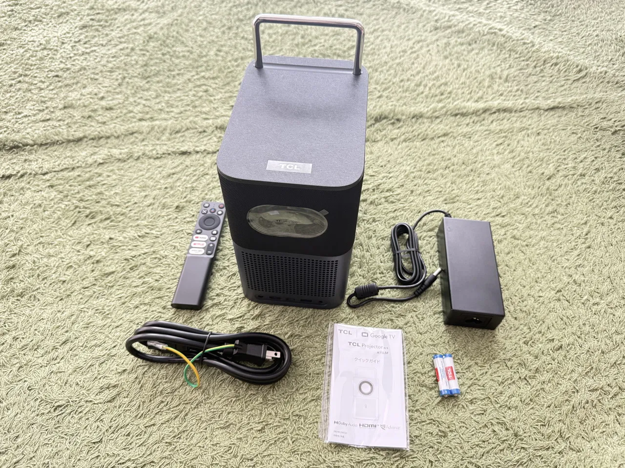 TCL A1s プロジェクターの付属品一式
