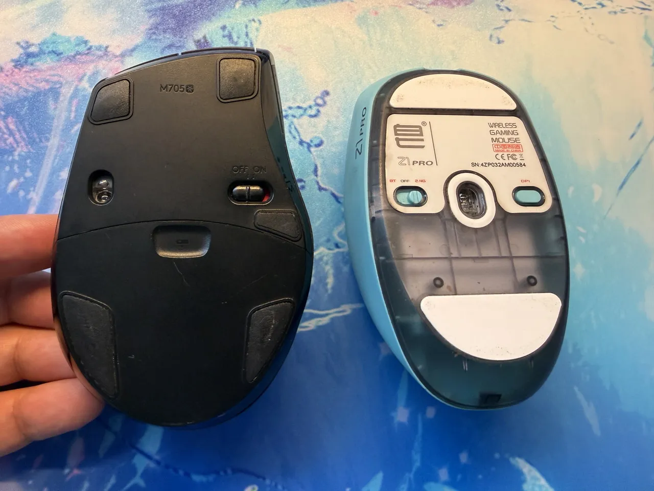 マウスソールのすり減ったマウス