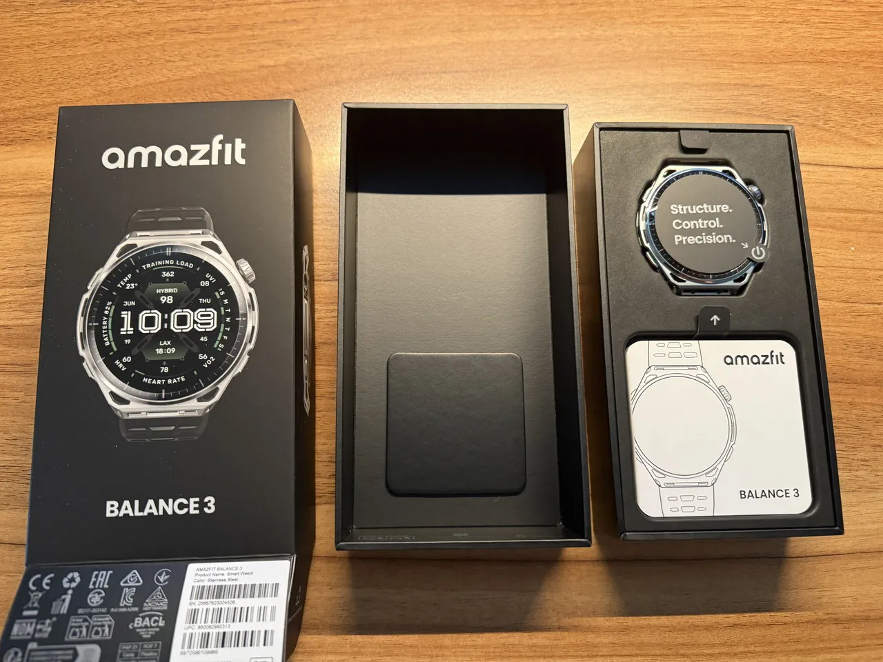 Amazfit Balance 3の箱を開けた