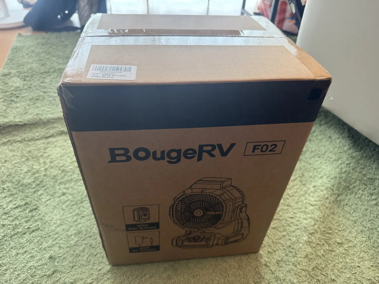 BougeRV F02の外箱