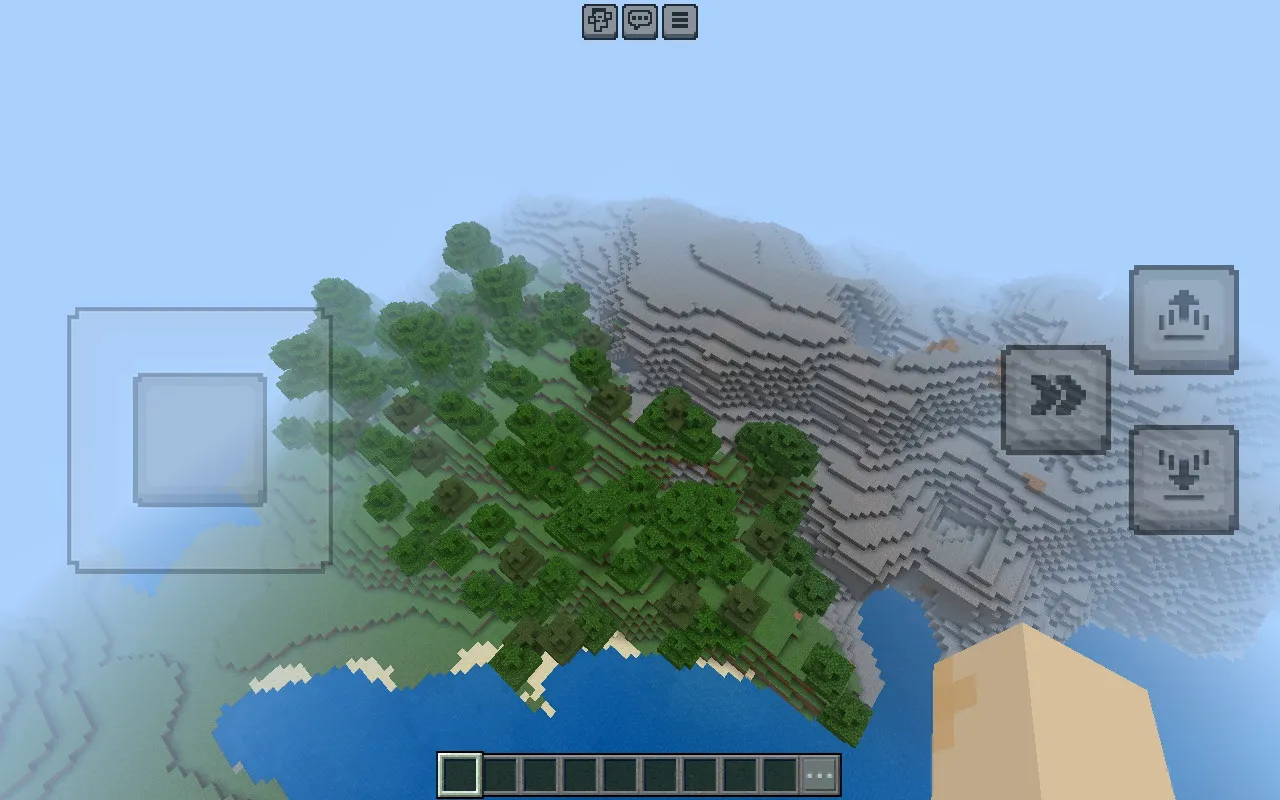 マインクラフトのプレイ画面2
