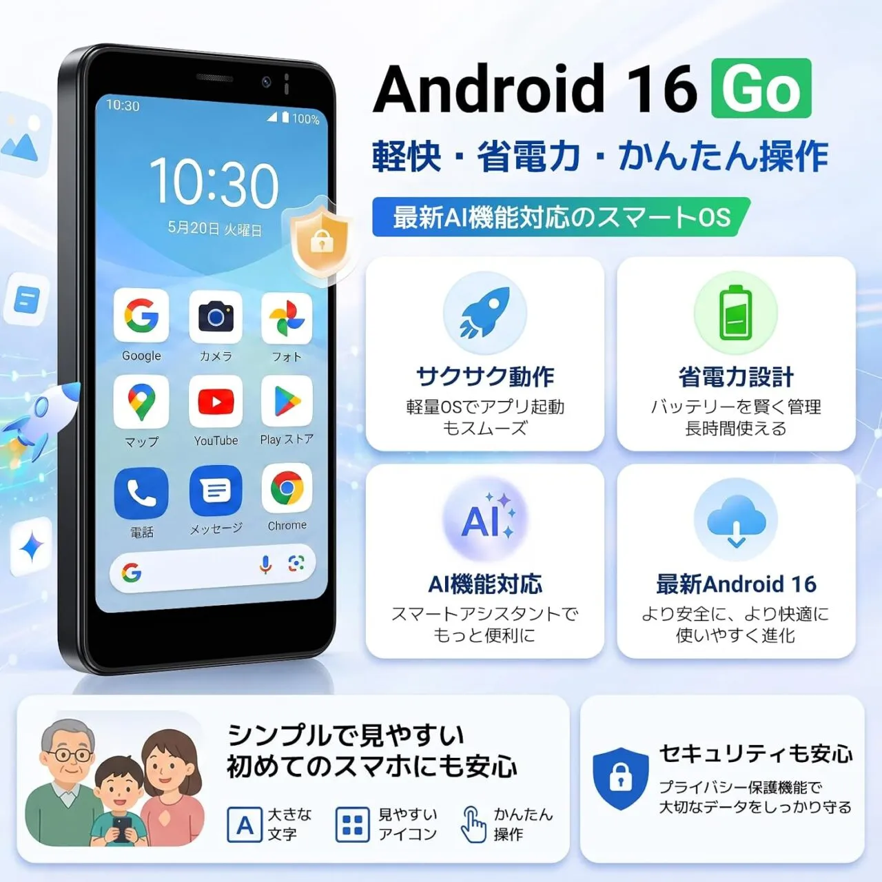 Android 16 Goの仕様