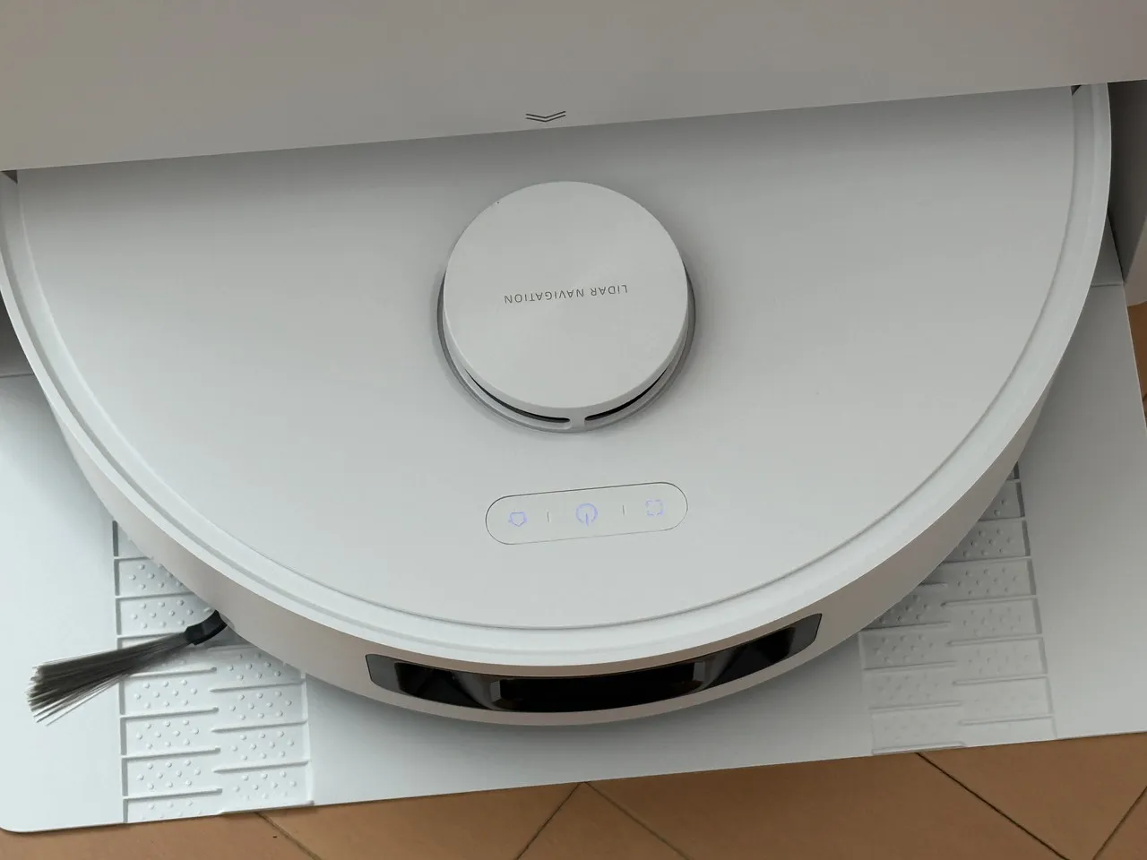 ロボットのランプが点灯している