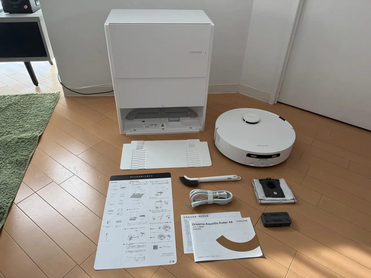 Dreame Aqua10s Roller AEのパッケージ付属品一式