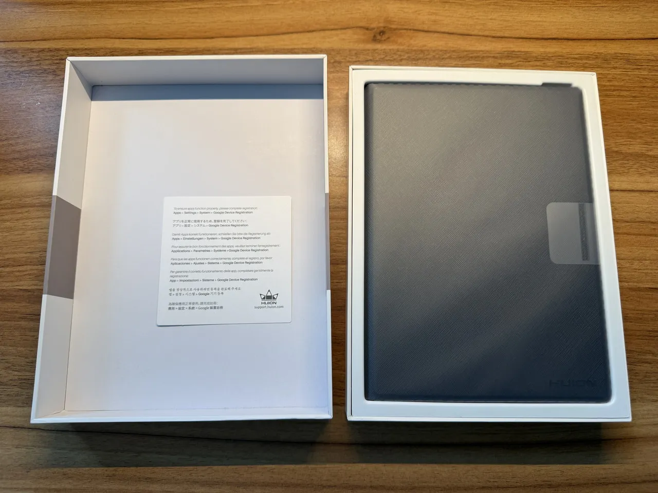 Huion Note Eの箱を開けた