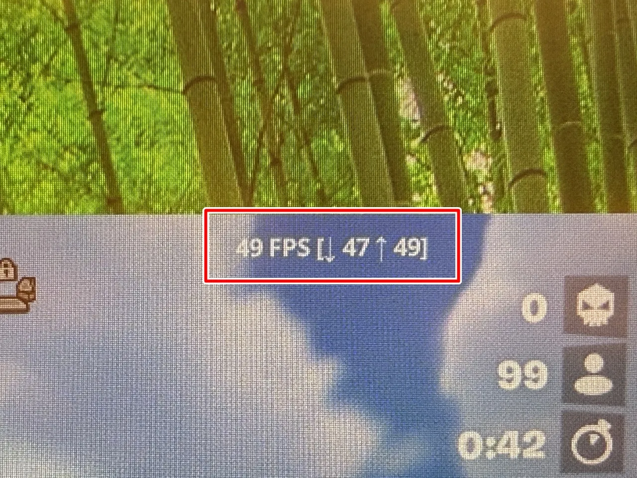 フォートナイトプレイ時のfps表示