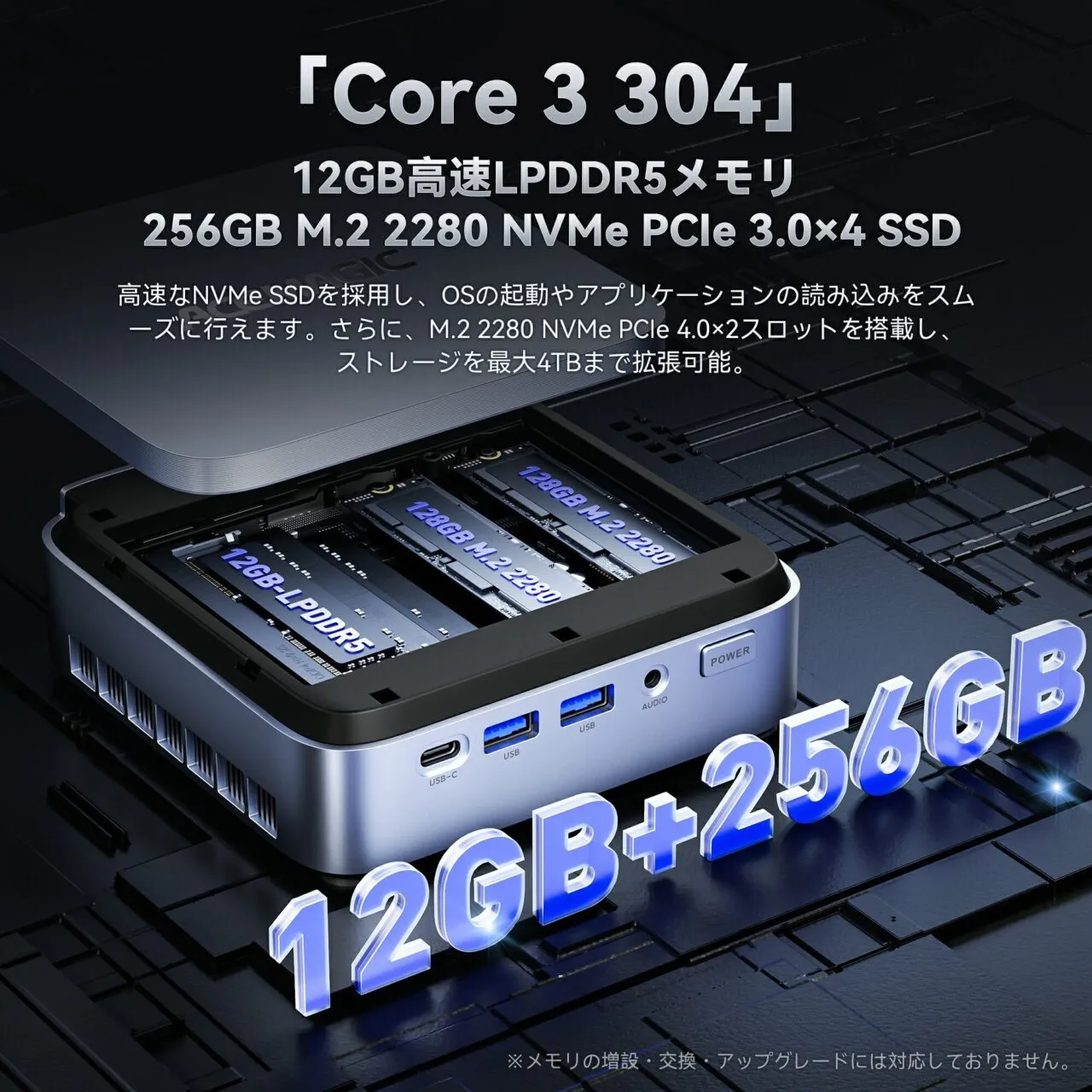 ACEMAGIC K5のRAM&ROM仕様