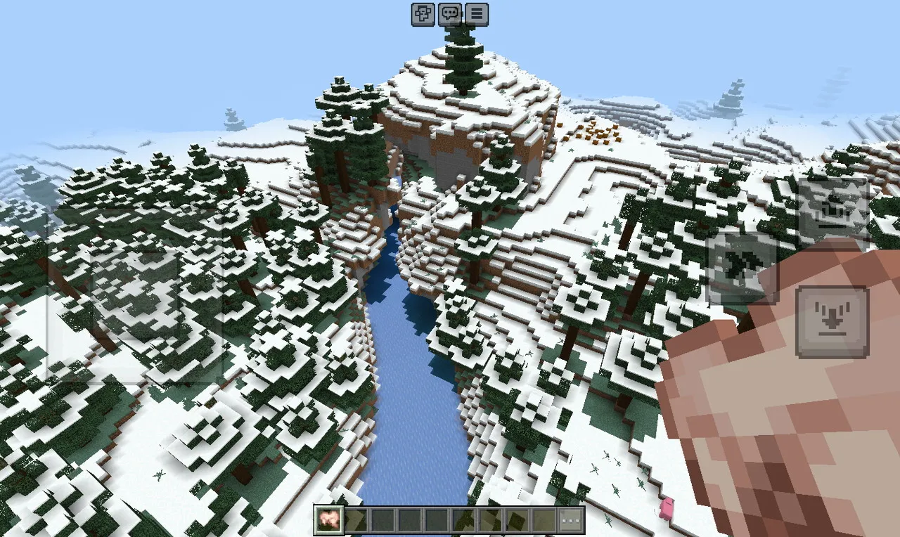 マインクラフトのプレイ画面2