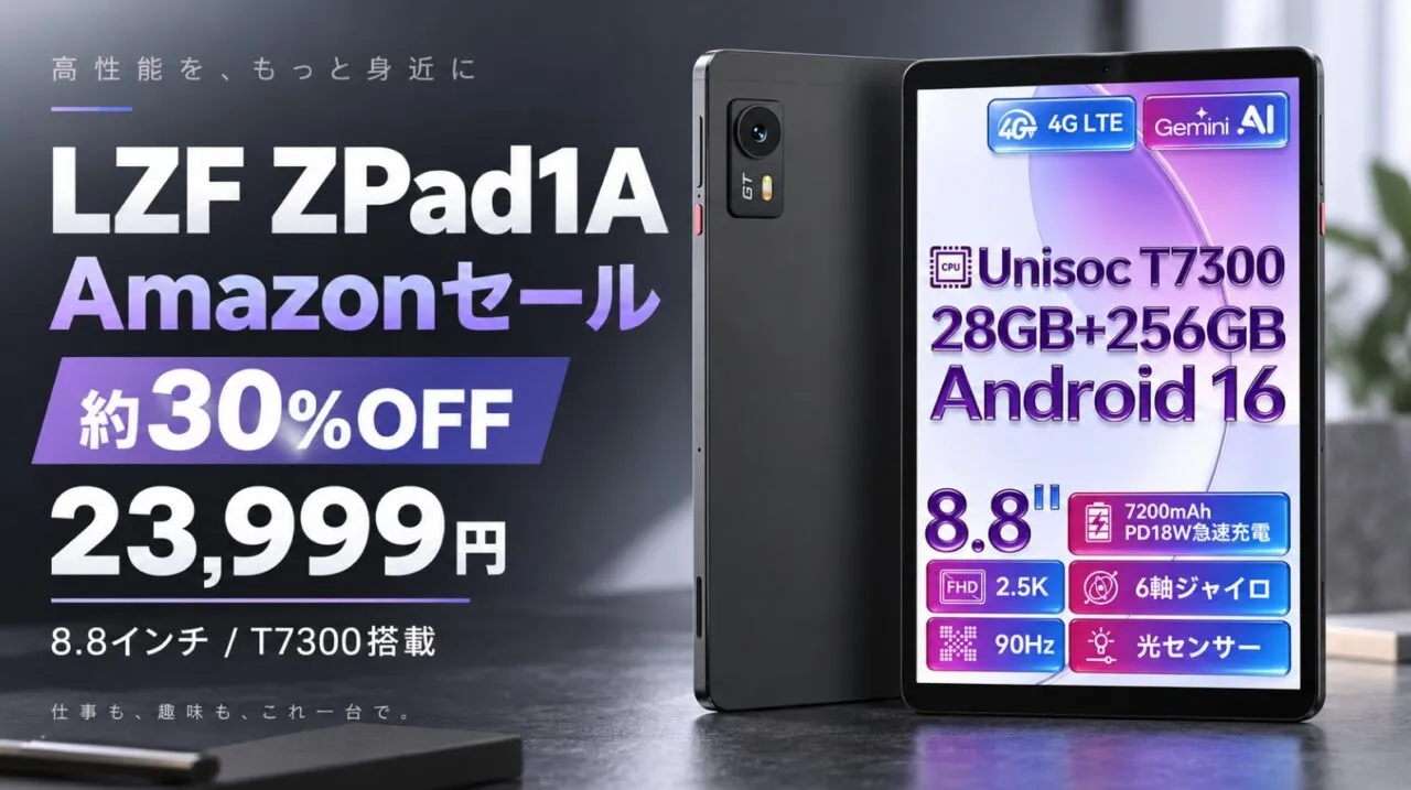 LZF ZPad1A Amazonセール