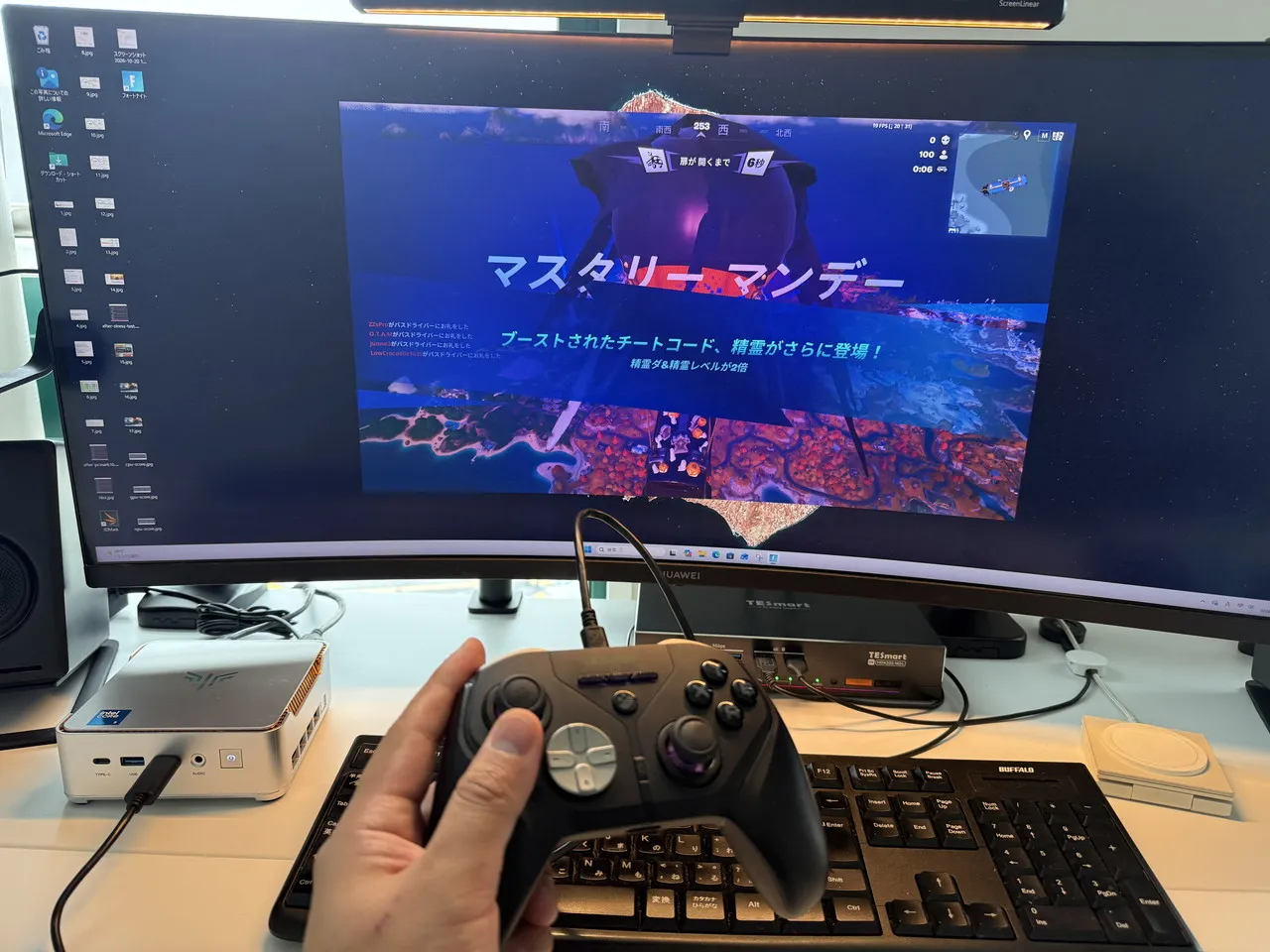 NiPoGi P2(Core 5 320)でフォートナイトをプレイしている