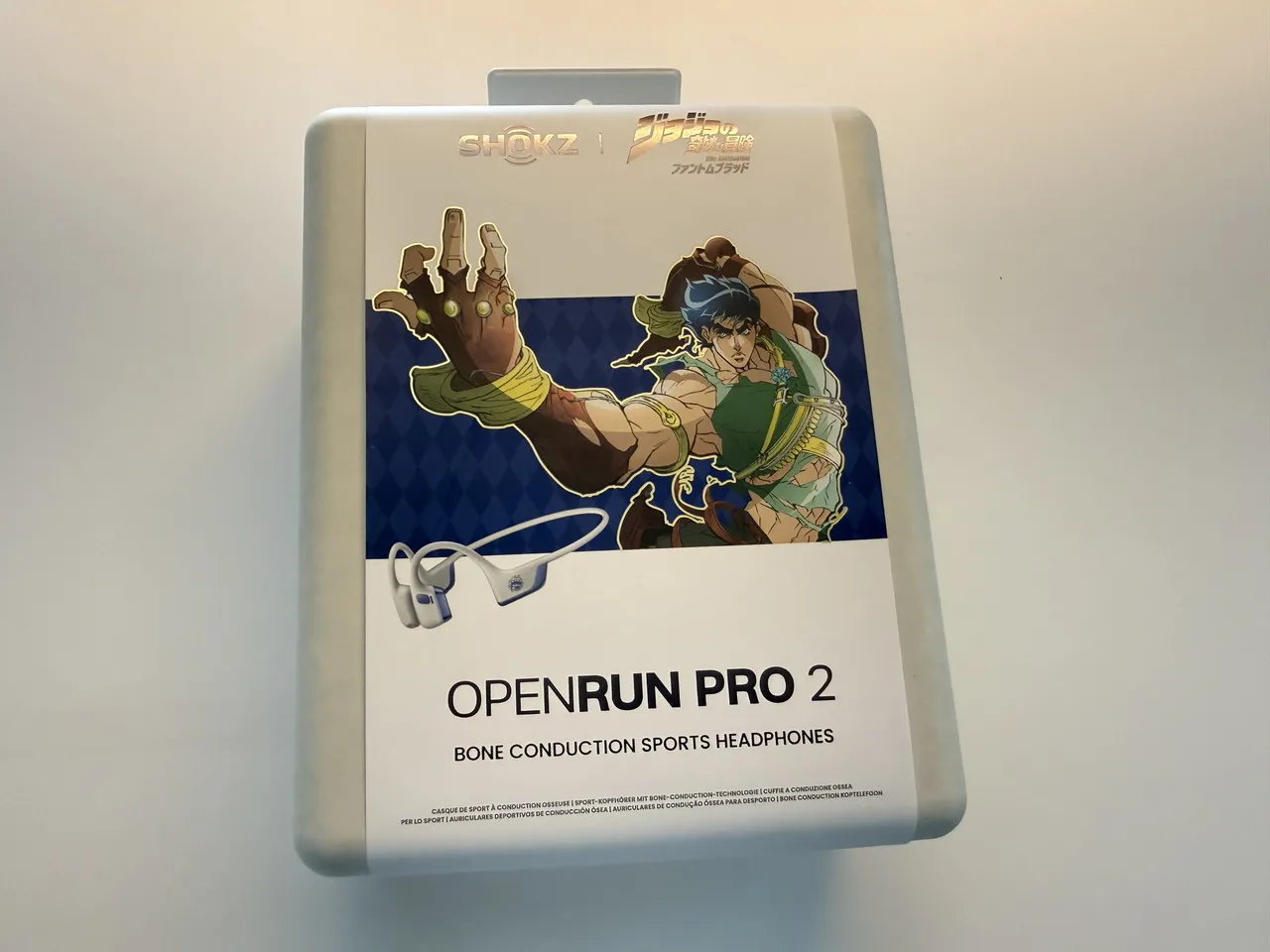 OpenRun Pro 2 ジョナサン・ジョースターモデルのパッケージ
