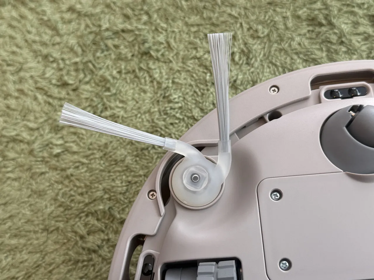 サイドブラシを取り付けた