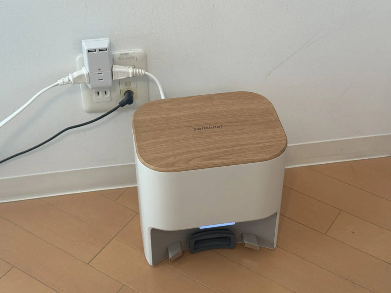 ゴミ収集ステーションを壁際に設置した
