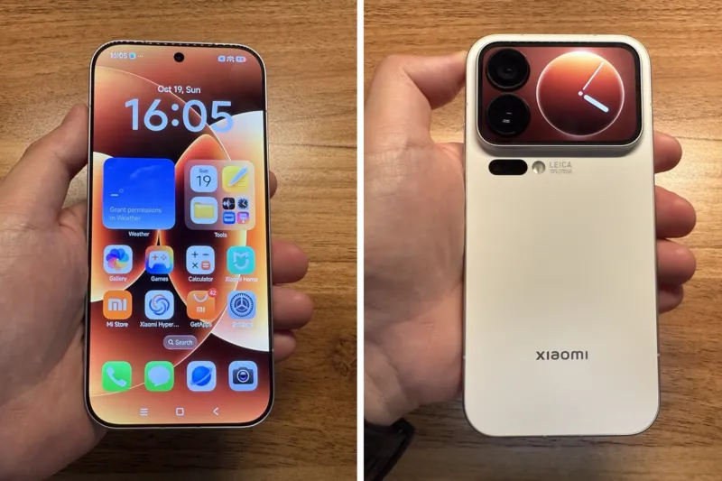 Xiaomi 17 Proの表面・裏面