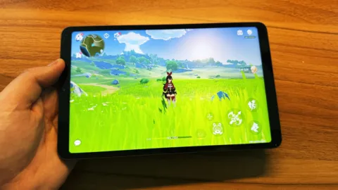 BNCF BPad Mini Ultraで原神をプレイしている様子