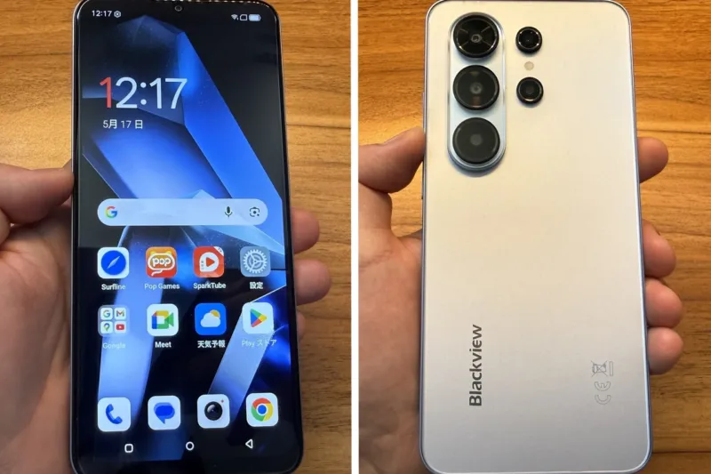 Blackview WAVE 10Cの表面と裏面